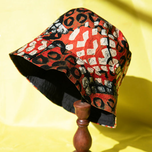 Handmade Batik Bucket Hat – Bold, Artistic & One - of - a - Kind for Men and Women - Kelem Shop