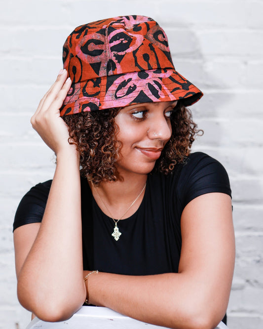 Handmade Batik Bucket Hat – Bold, Artistic & One - of - a - Kind for Men and Women (Copy) (Copy) - Kelem Shop