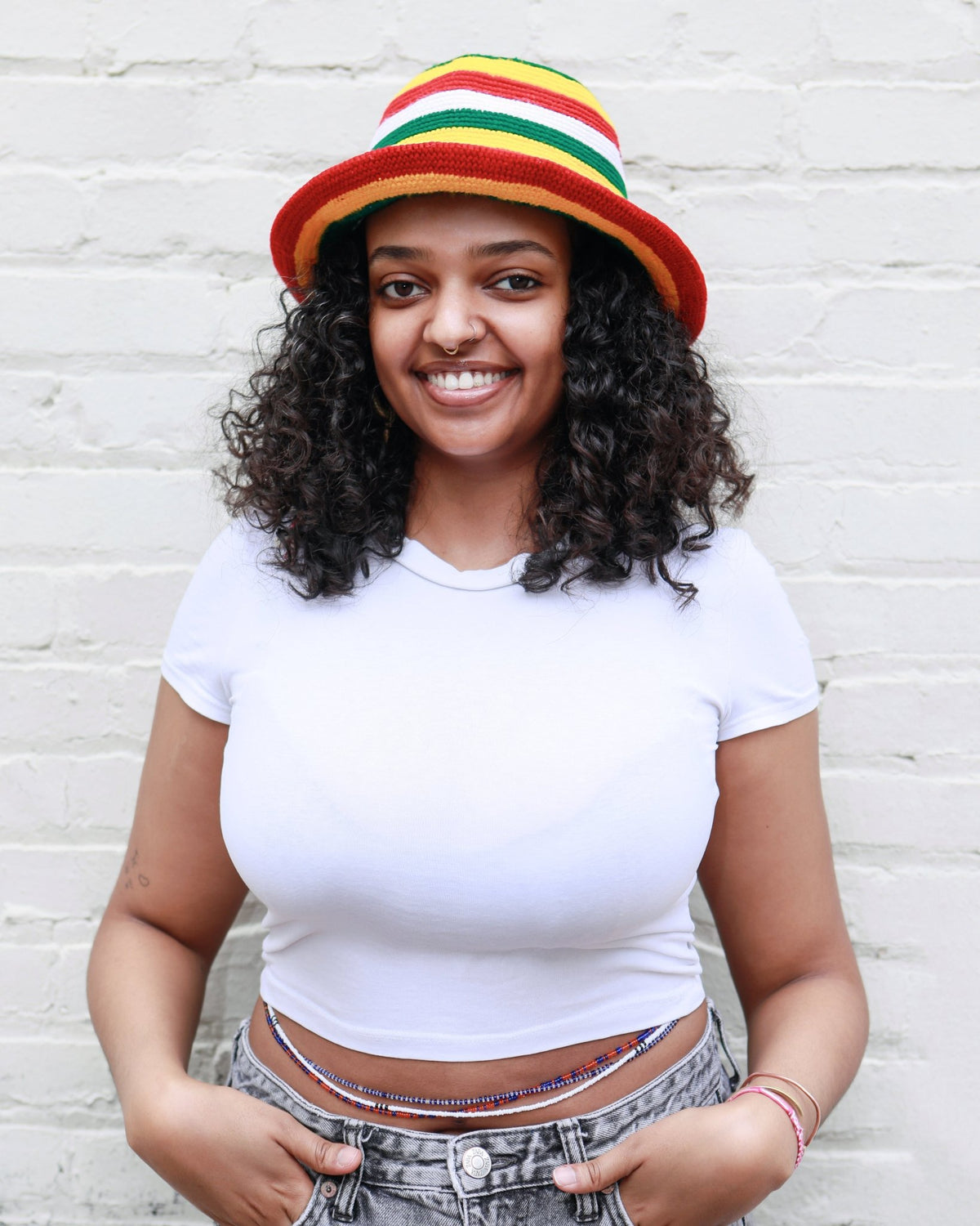 Rasta Red Gold Green Konso Crochet Hat - Kelem Shop