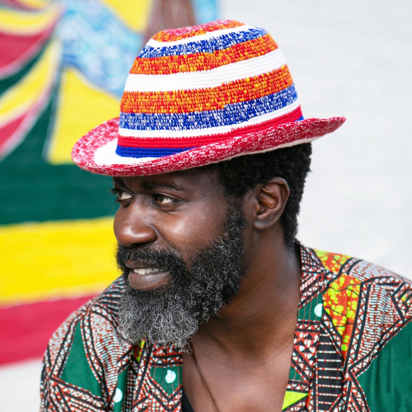 Unisex Colorful Crochet Hat – Handmade by Ethiopian Artisans in Konso | Soft and Versatile - Kelem Shop
