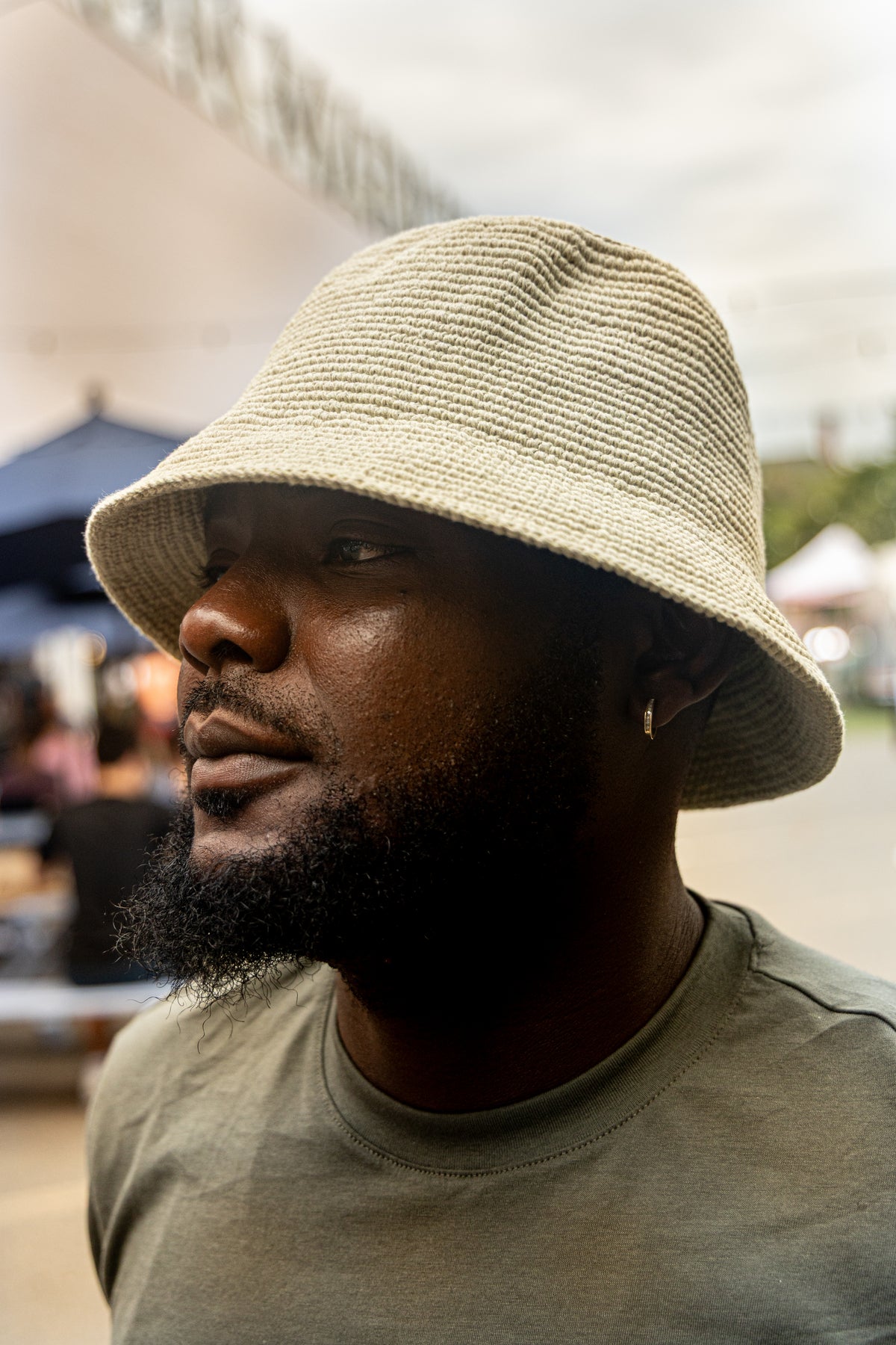 All-Cotton Konso Crochet Bucket Hat – Natural Beige