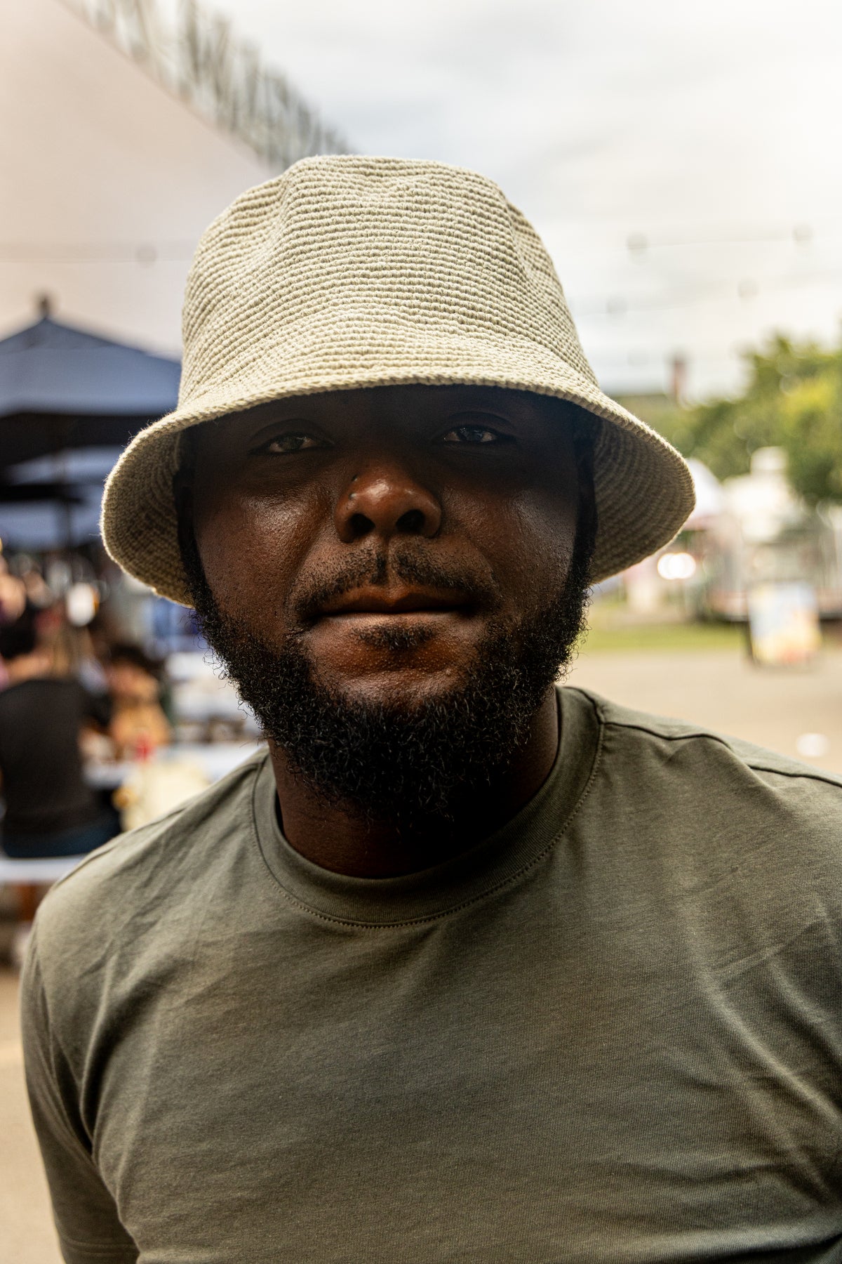All-Cotton Konso Crochet Bucket Hat – Natural Beige