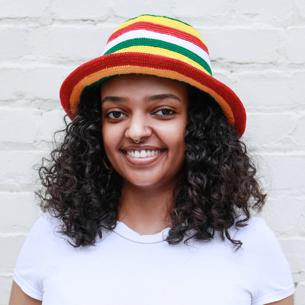 Rasta Red Gold Green Konso Crochet Hat