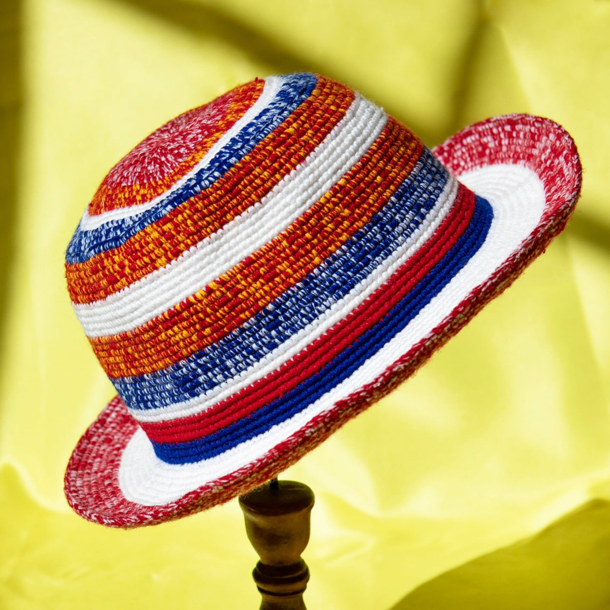 African Wide Brim Hat | Handmade Ethiopian Konso Hat | Kelem - Kelem Shop