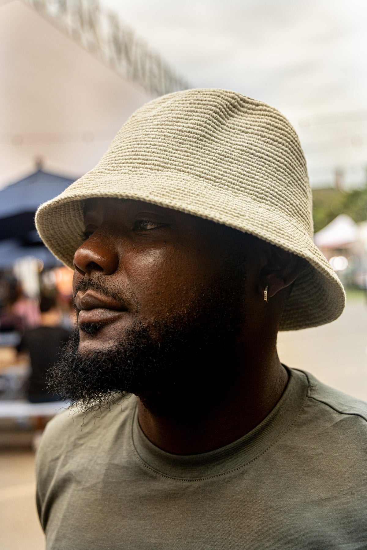 All-Cotton Konso Crochet Bucket Hat – Natural Beige - Kelem Shop