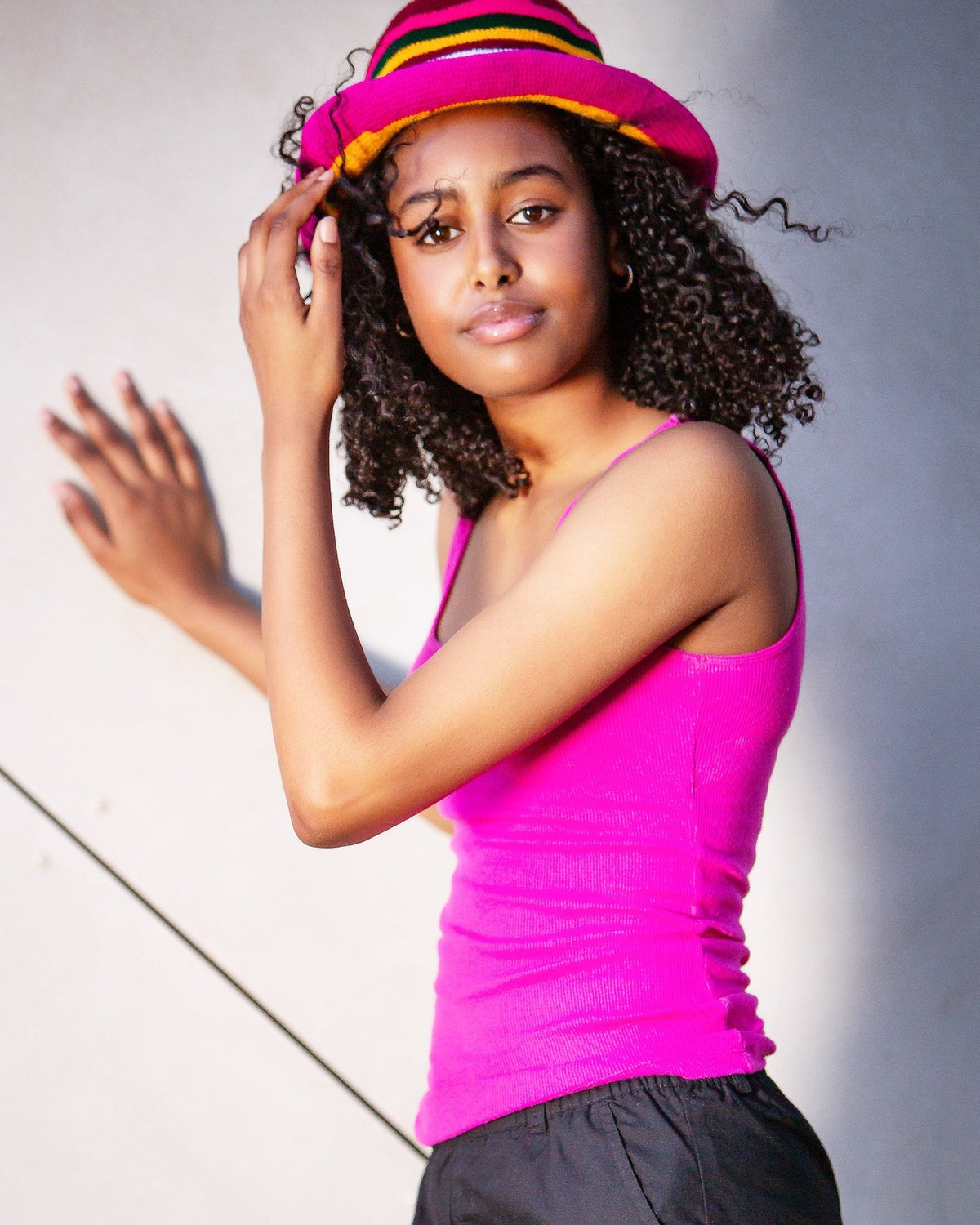 Colorful Striped Konso Bucket Hat - Kelem Shop