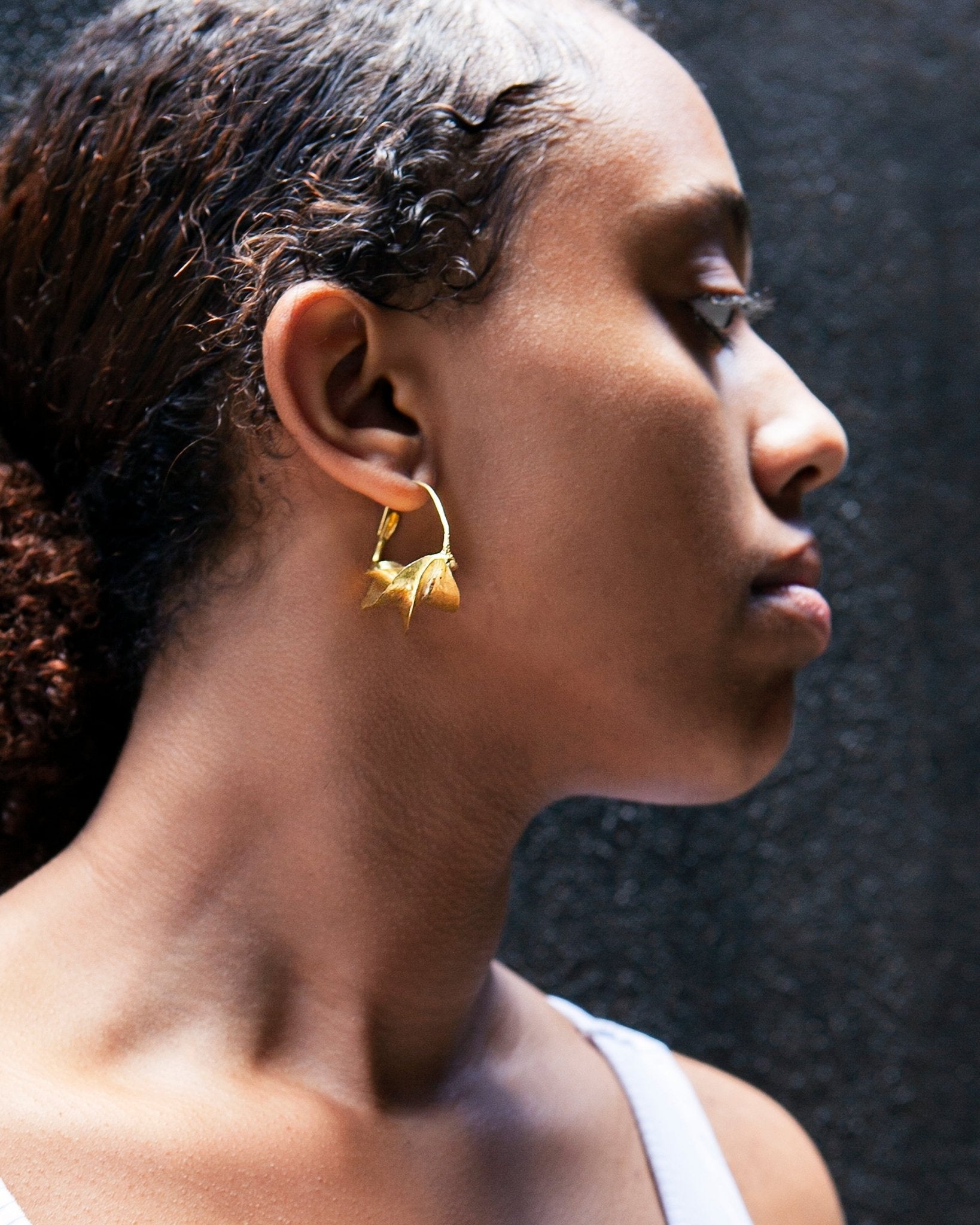 Handmade Brass Gold Earrings - Kelem Shop