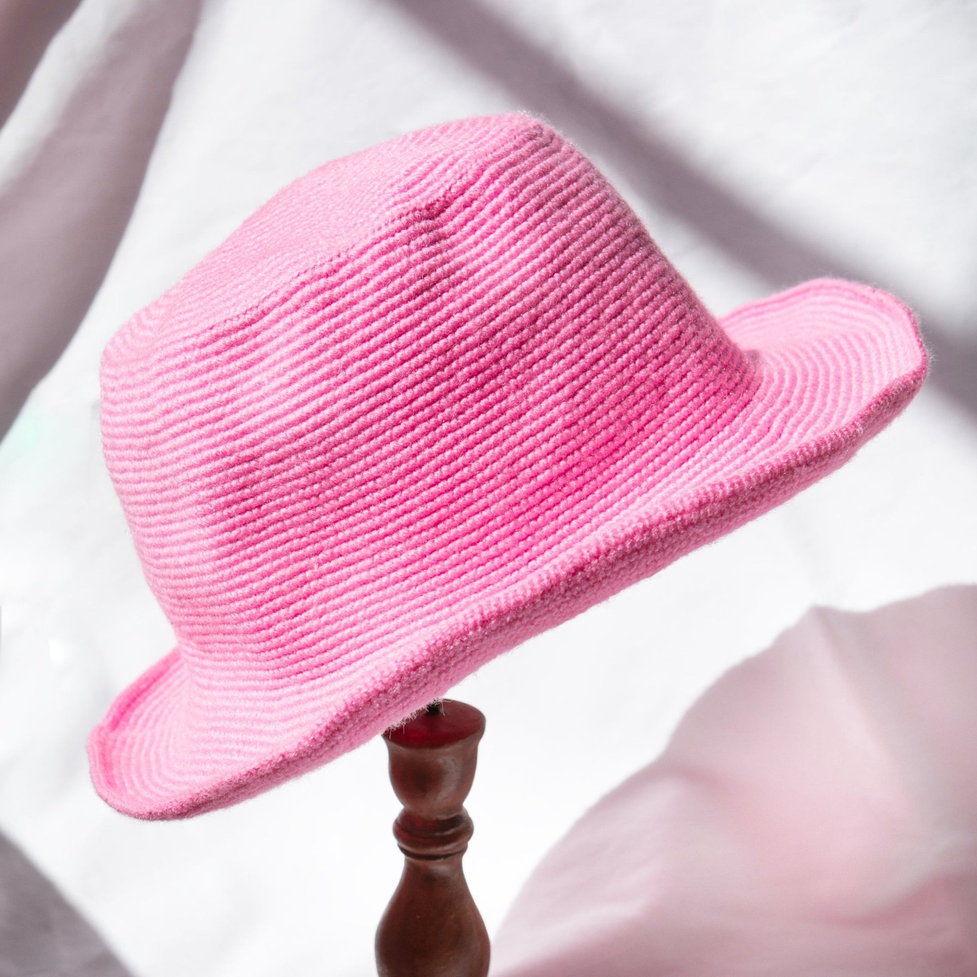 Handmade Pink Crochet Hat – Handmade by Ethiopian Artisans in Konso | Soft and Versatile - Kelem Shop