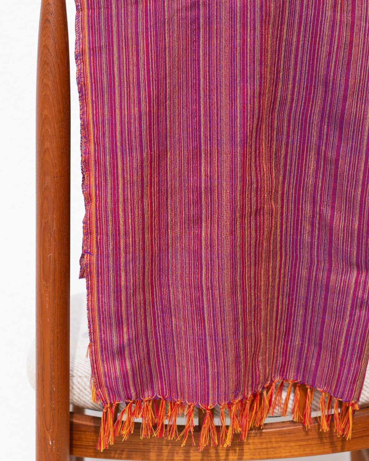 Handwoven Red Yellow and Purple Scarf | Handwoven Ethiopian Shawl & Headwrap - Kelem Shop