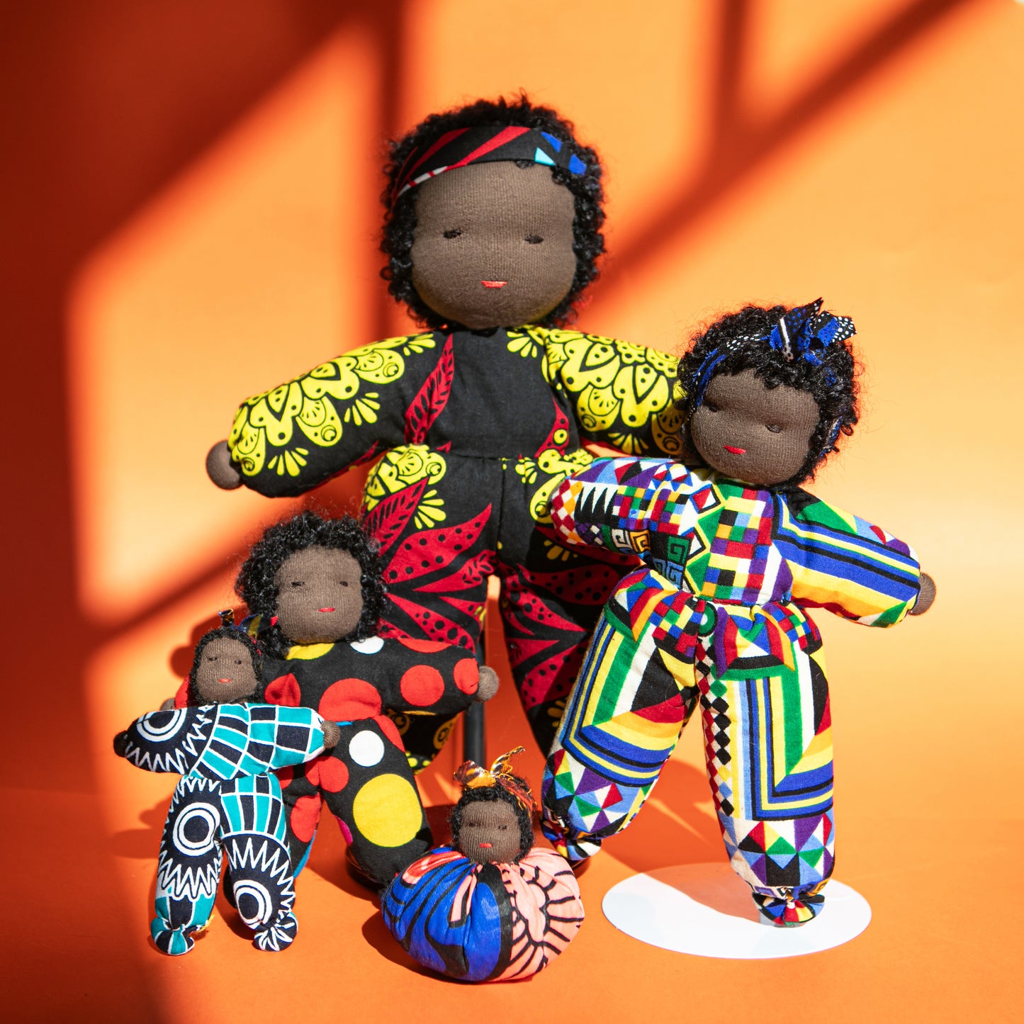 Soft Ankara Dolls Handcrafted in Ethiopia (Mini)