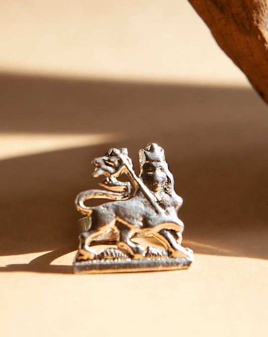 Silver Ring | ሞዓ አንበሳ Lion of Judah | Adjustable - Kelem Shop