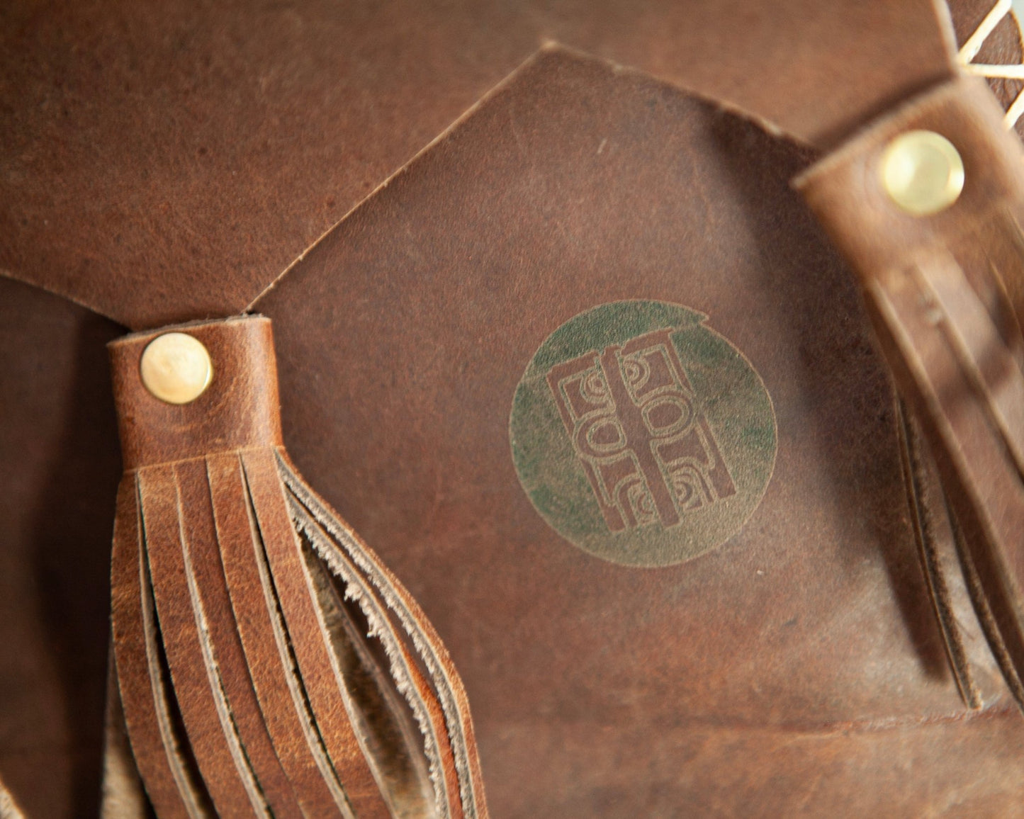 Tasseled Leather Shoulder Bag | Dark Brown - Kelem Shop