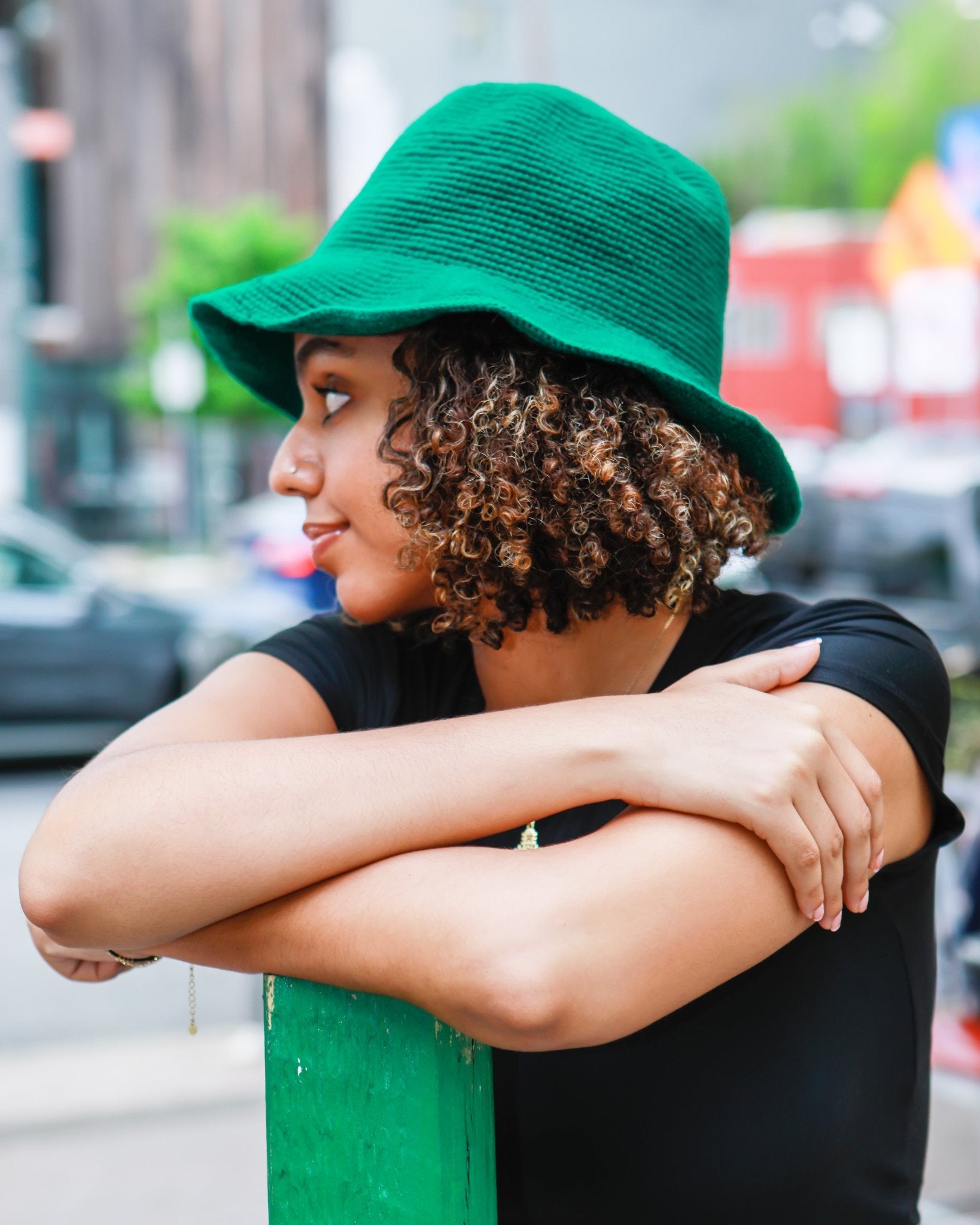 Unisex Green Crochet Hat – Handmade by Ethiopian Artisans in Konso | Soft & Versatile Konso Hat - Kelem Shop