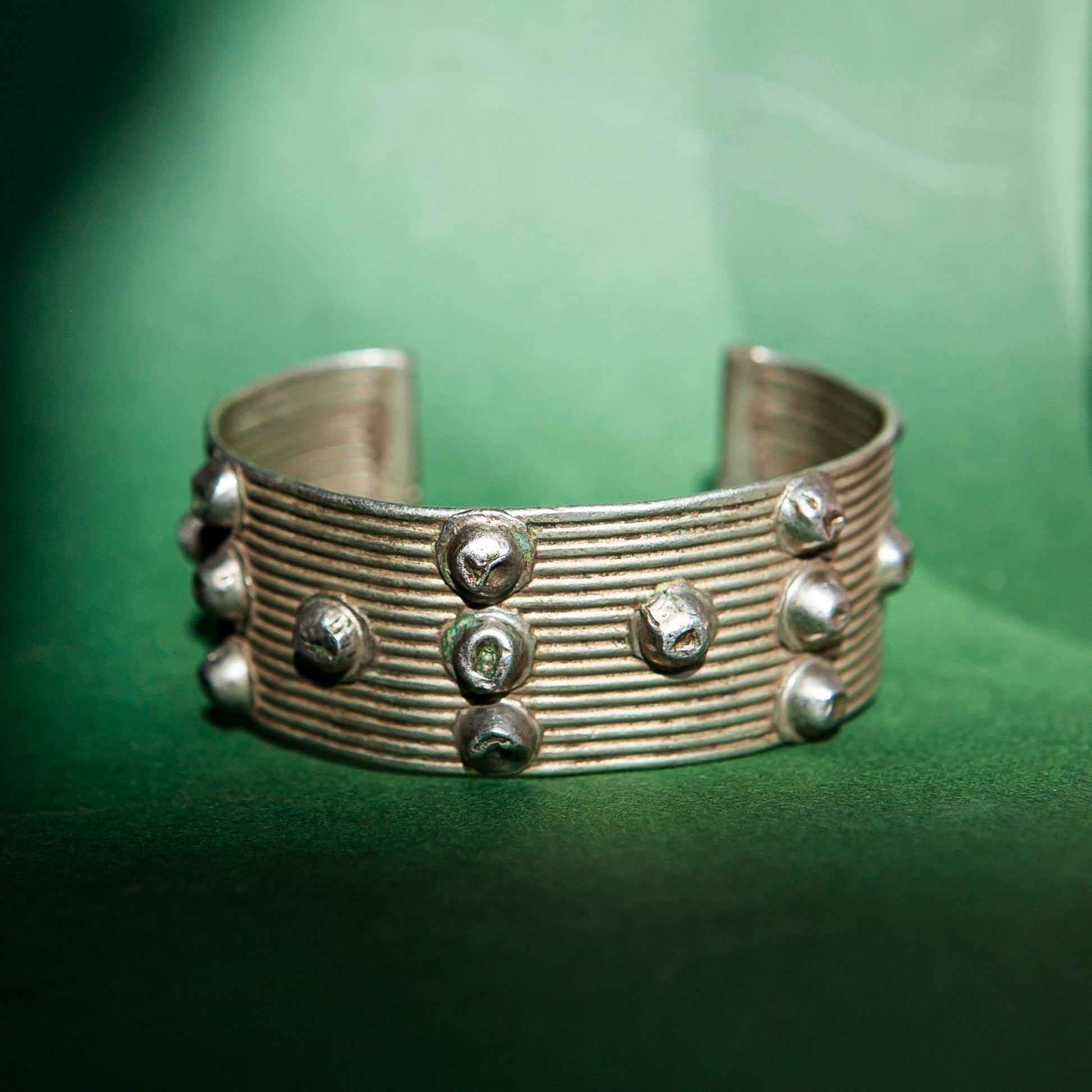 Vintage Cuff Bracelet - Studded Cross - Small - Kelem Shop