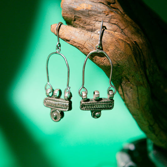 Vintage Drop Earrings | Bar ጠልሰም (Telsum) - Kelem Shop