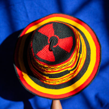 Konso Crochet Hat - Black, Yellow, Red II Dorze Design