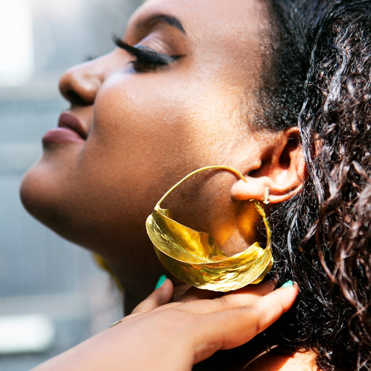 Fulani Hoop Earrings - Gold